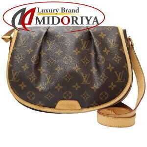 Louis Vuitton Monogram Menilmontant Crossbody Shoulder Bag Brown